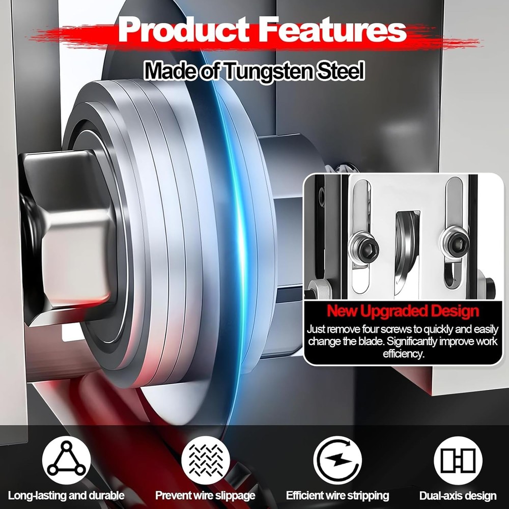 Durable 0.06"-1" Wire Stripper Machine - Perfect for Scrap Copper Projects