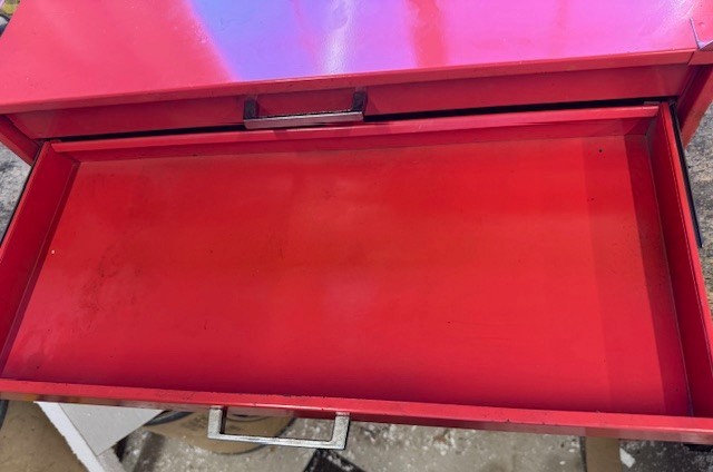 Vintage ATD Tools 3 Drawer Intermediate Middle Tool Box Toolbox With Keys