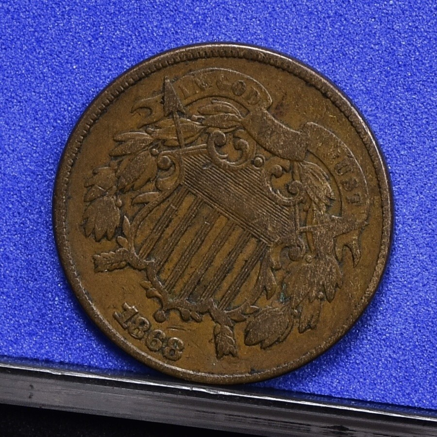 1868 Two Cent Piece - Fine (#58607-L)