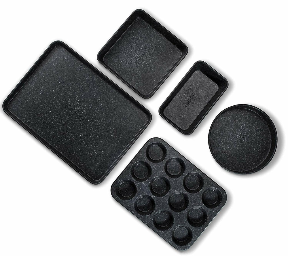 Granitestone 5 Piece Complete Nonstick Titanium Diamond Infused Bakeware Set