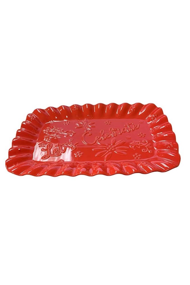 Temp-tations Special Edition 16" Celebration Platter Red