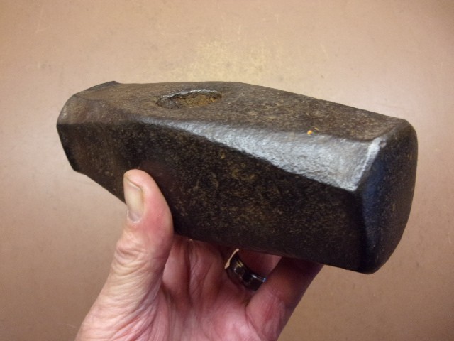 HEAVYWEIGHT 7 Lb. 10 Oz. Sledge Hammer Head in Clean Condition Blacksmith Tool