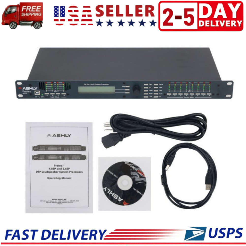 4.8SP 110V DSP Audio Processor Original Software 4 Input 8 Output Sound System