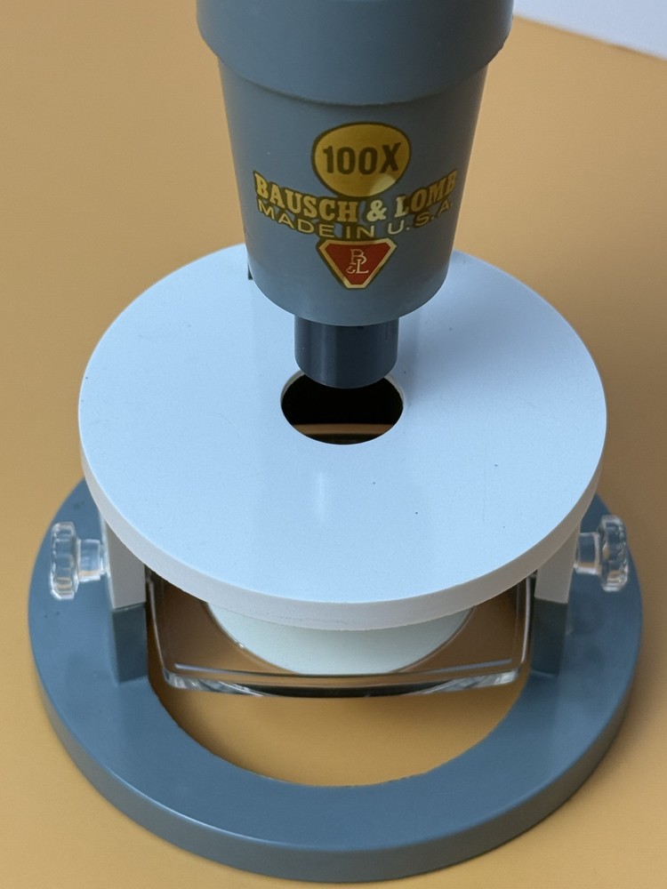 Vintage Bausch & Lomb Elementary School 100x Microsope