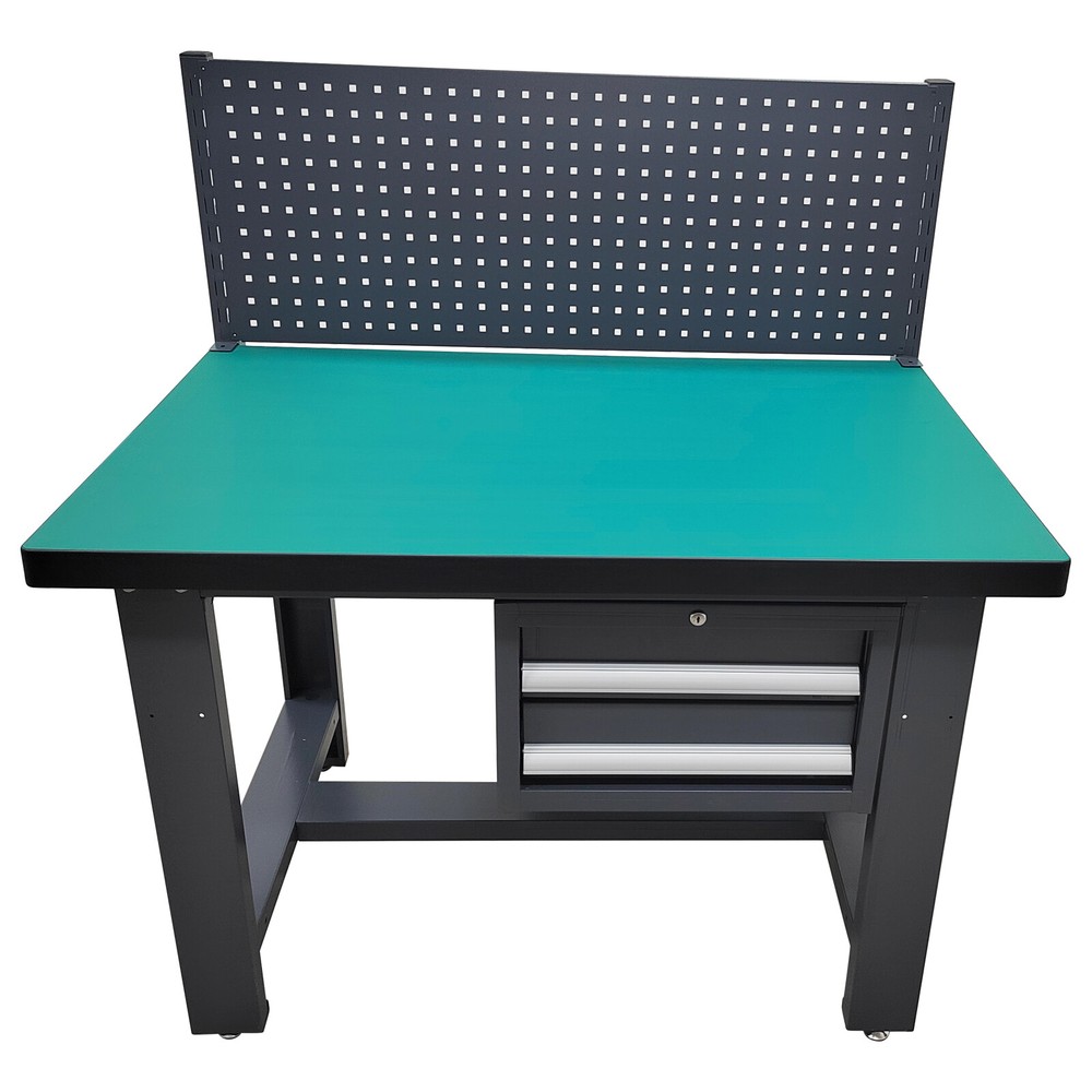 Anti-Static Assembly Line Work Table Workbench 1T Load with 2 Drawers 47x29.5''