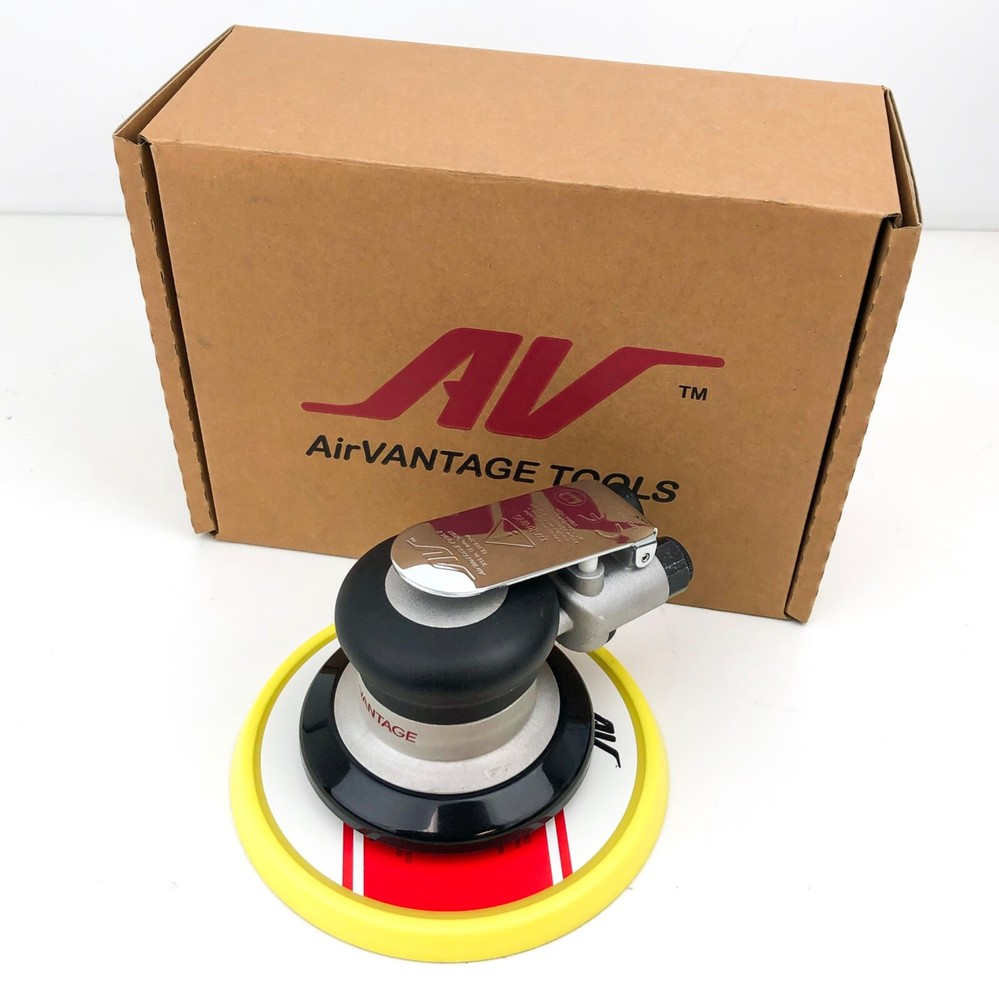 AirVANTAGE 6" Random Orbital Palm Sander 3/16" Orbit with Hook & Loop Pad