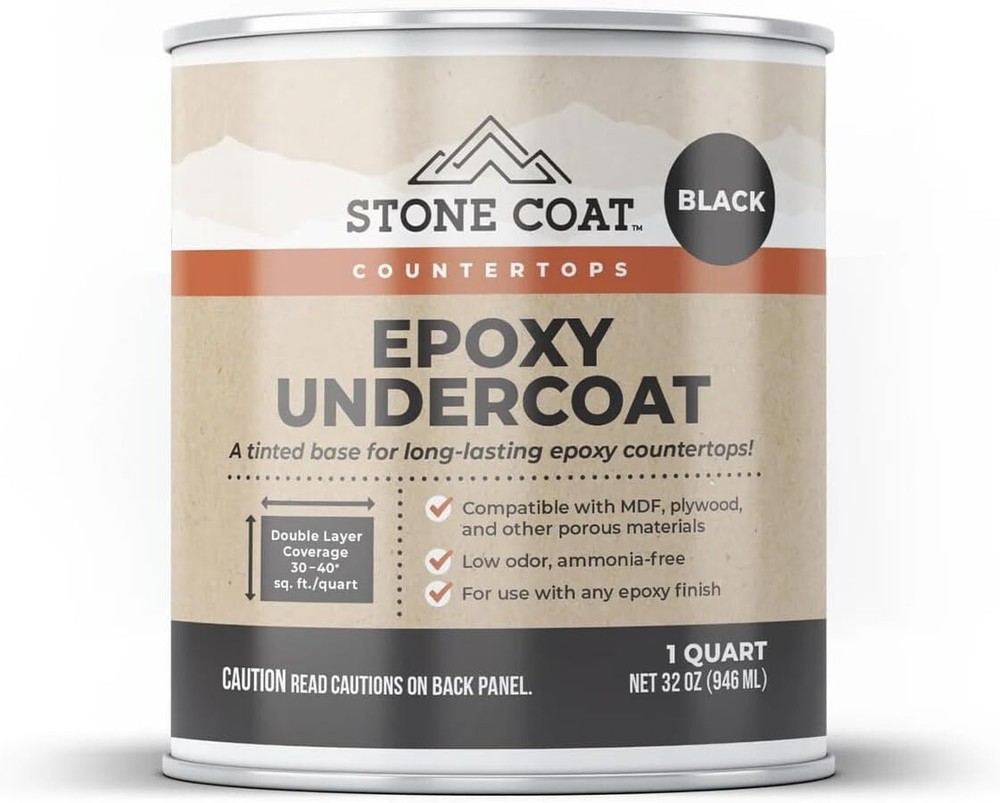 High-Bond Epoxy Undercoat 1 Quart - Non-Toxic Gloss Primer for Diverse Surfaces