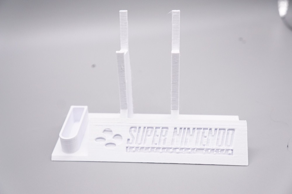 Controller Holder Display for SNES Super Nintendo Controllers *White*