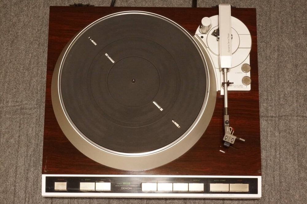 DENON DP-45F Direct Drive Automatic Turntable Brown Good