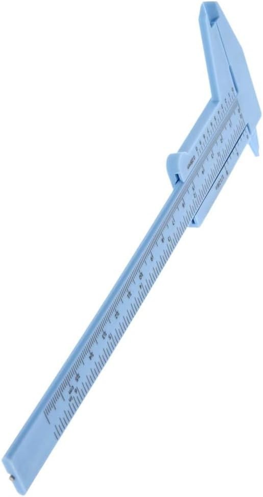 Precision Vernier Caliper 150mm - Durable Plastic Measuring Tool Blue