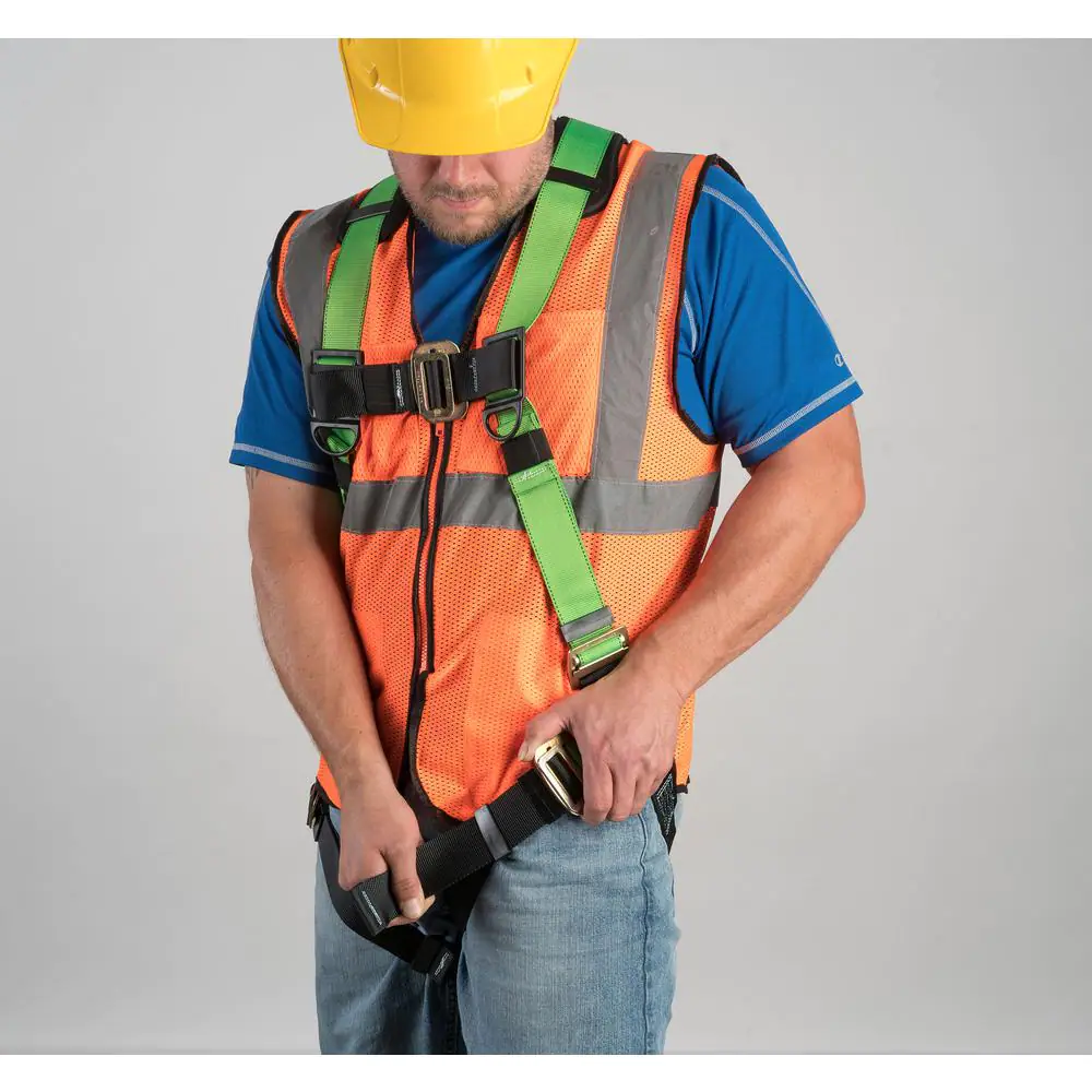 Complete Fall Protection Roofing Safety System Compliance Kit Harness Reusable