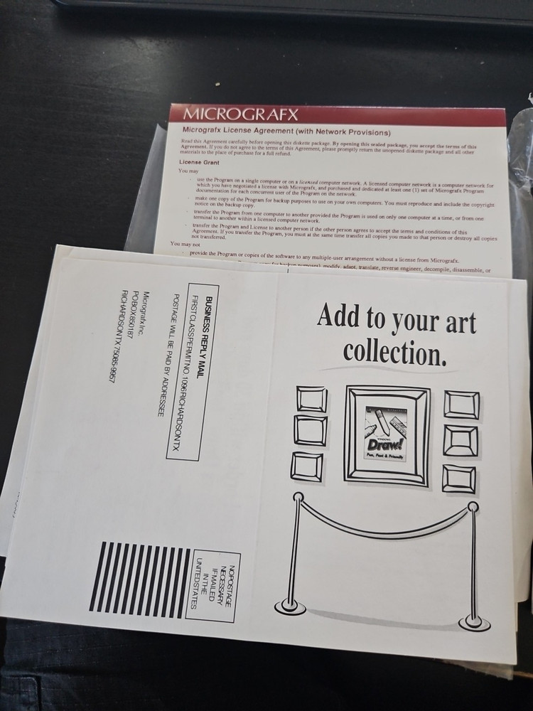 Microsoft Windows Micrografx DRAW Limited Edition 3.0 LE 3.5 " Floppy NOS