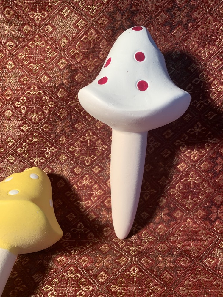 Terra Cotta Mushroom Watering Stakes