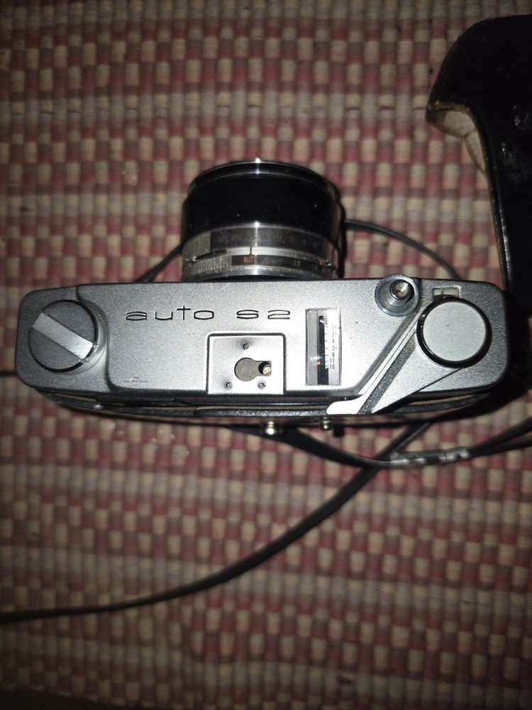 Konica Auto S2 Vintage Rangefinder Camera Black Silver with Case