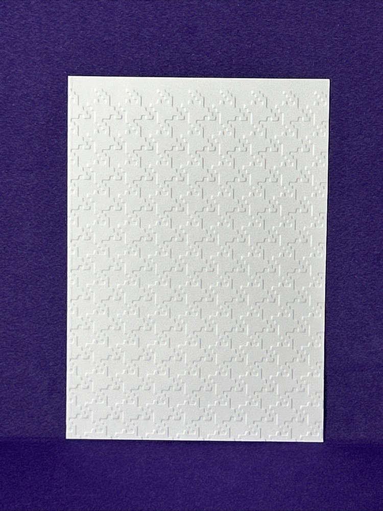 Houndstooth Embossing Folder Cuttlebug Provo Craft Card Making Scrapbooking