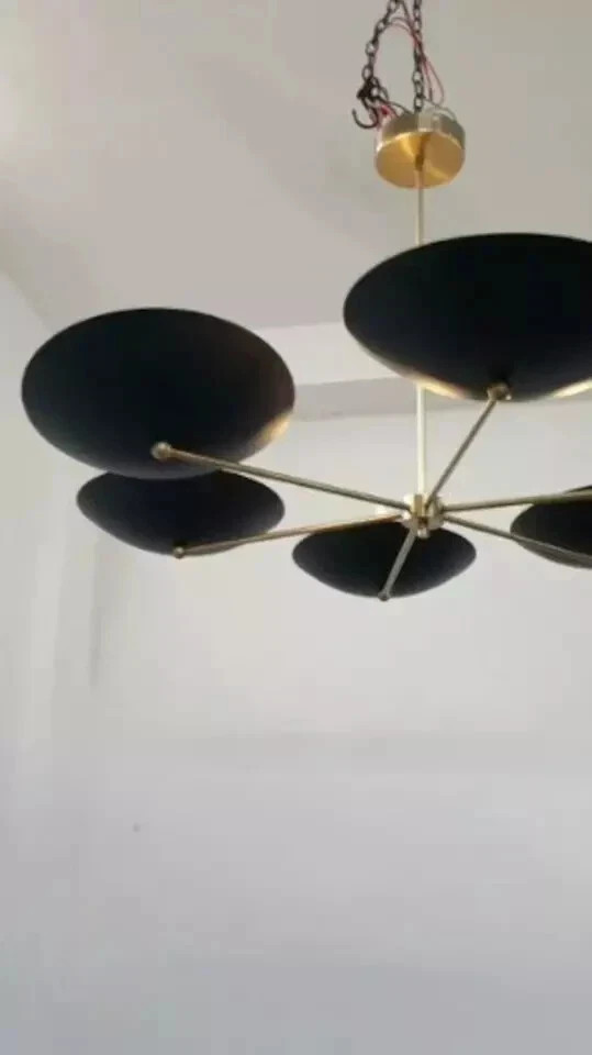 6 Light Dome Griffith Linear Chandelier, Handmade Ceiling Chandelier lighting