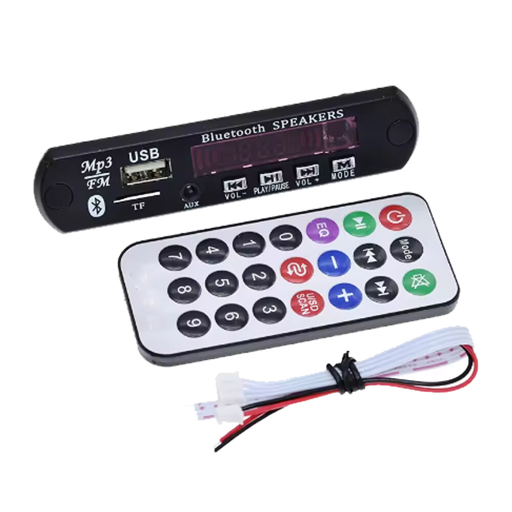 3 Wireless Bluetooth 12V MP3 WMA Decoder Board Audio Module USB TF Radio For Car