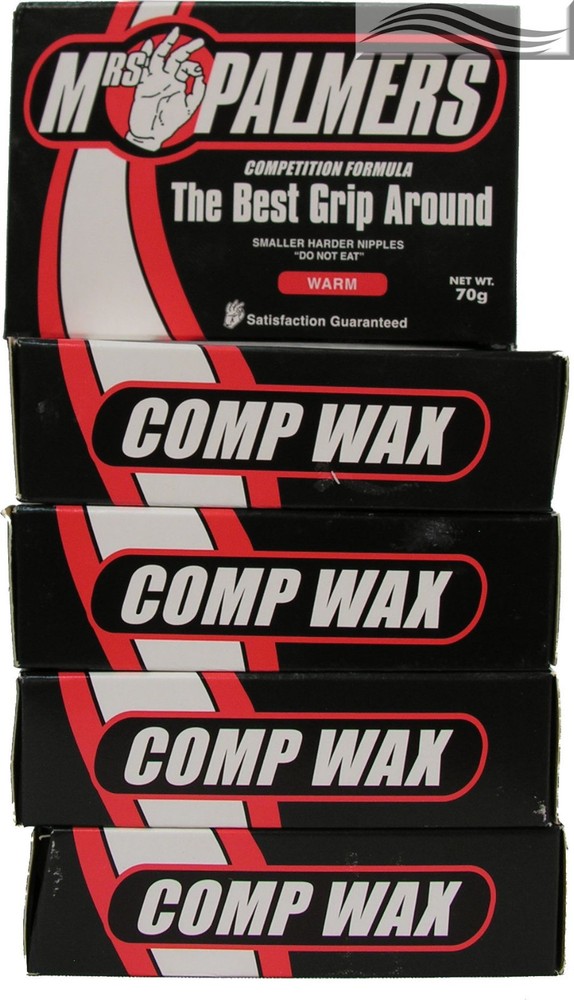 Mrs Palmers Comp Warm Water Surf Wax 5 Pack