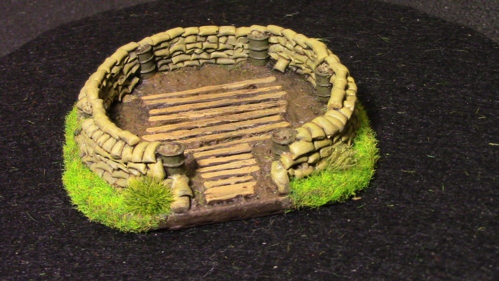 🔥 15mm Pro-Painted Baueda WW2 Mortar Pit