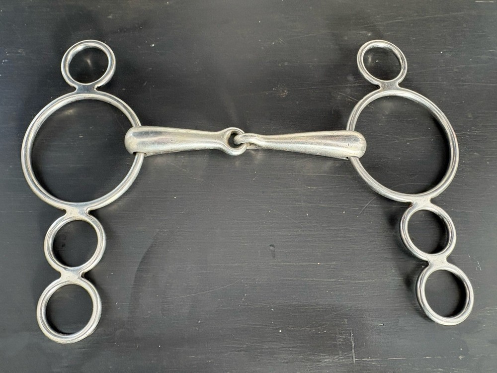5” 3 Ring Elevator Dutch Gag English Bit