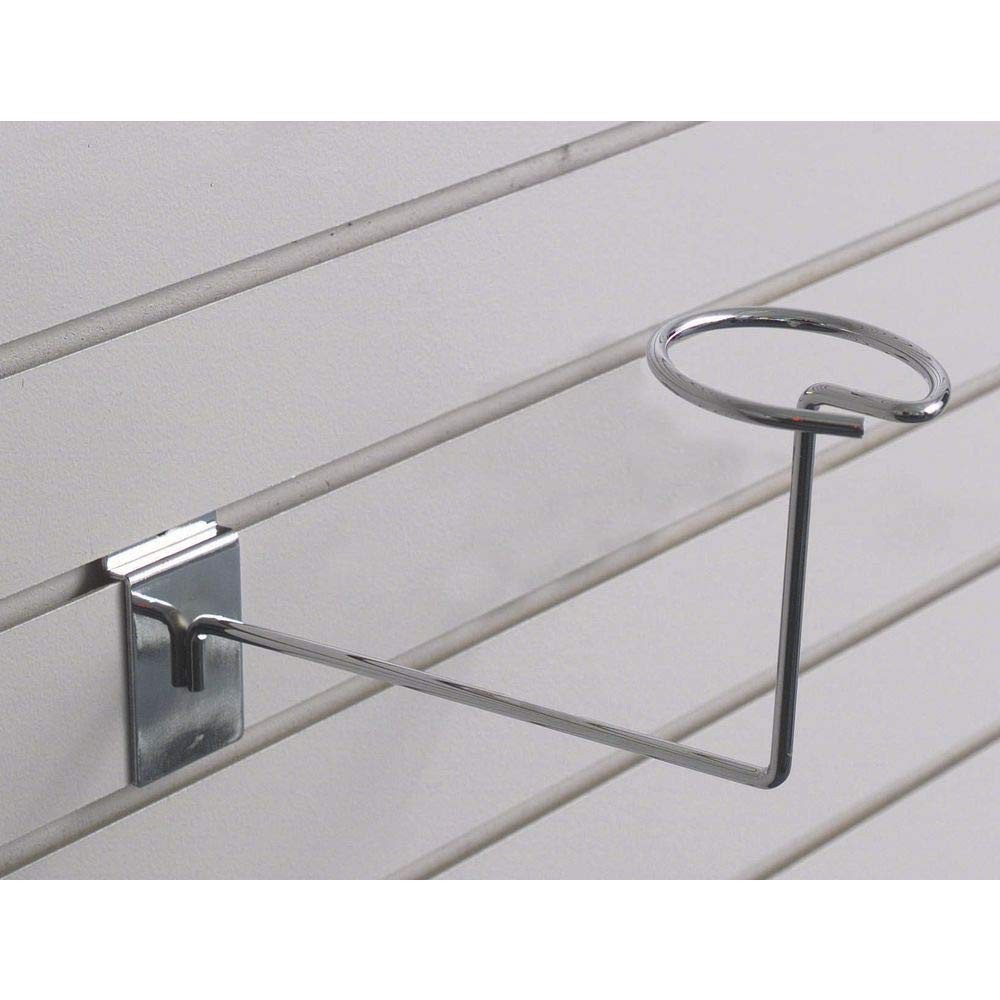 HUBERT Slatwall Hat Display Chrome