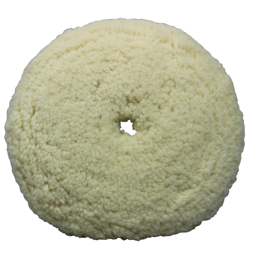 Presta White Wool Aggressive Cutting Pad - 9" [890141]