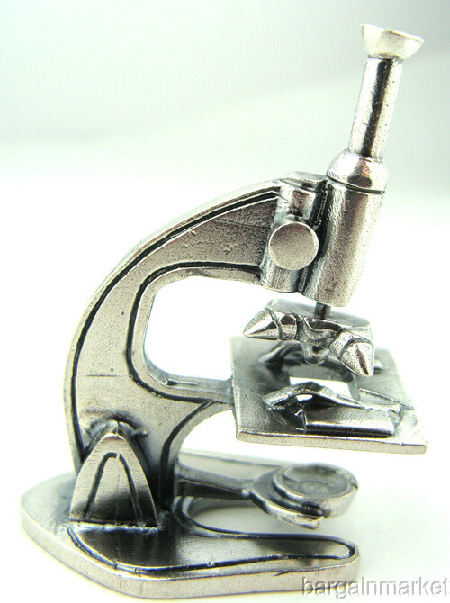 Miniature 925 Sterling Silver Microscope #034