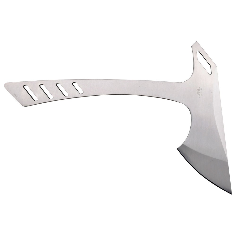 Throwing Axe Set | 2-Pc. Stainless Steel Silver Tomahawk Throwers + Sheath