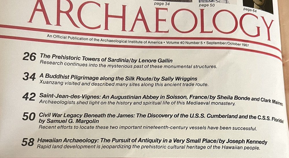 Archaeology Magazine September/October 1987