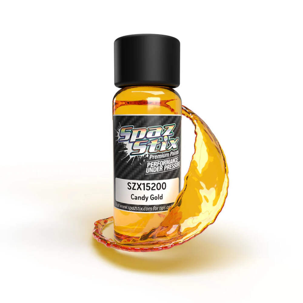 Candy Gold Airbrush Ready Paint, 2oz Bottle