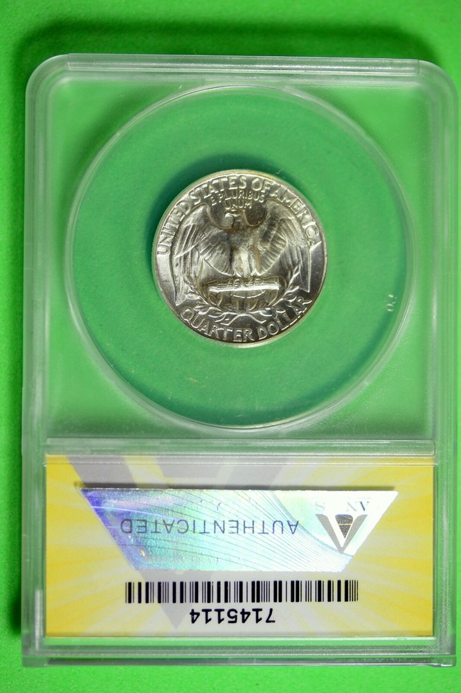 1962 ANACS MS65 Washington Quarter #B27003