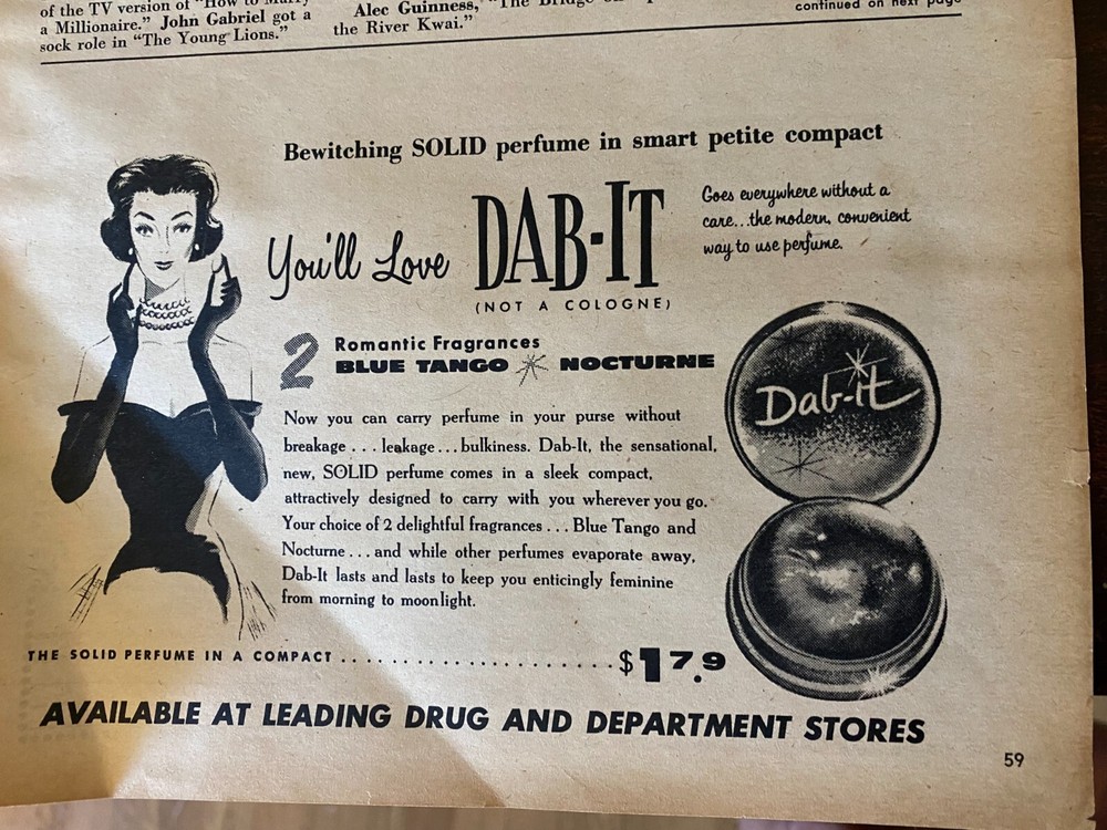 Dab It, Cosmetics, Make Up, Half Page Vintage Print Ad