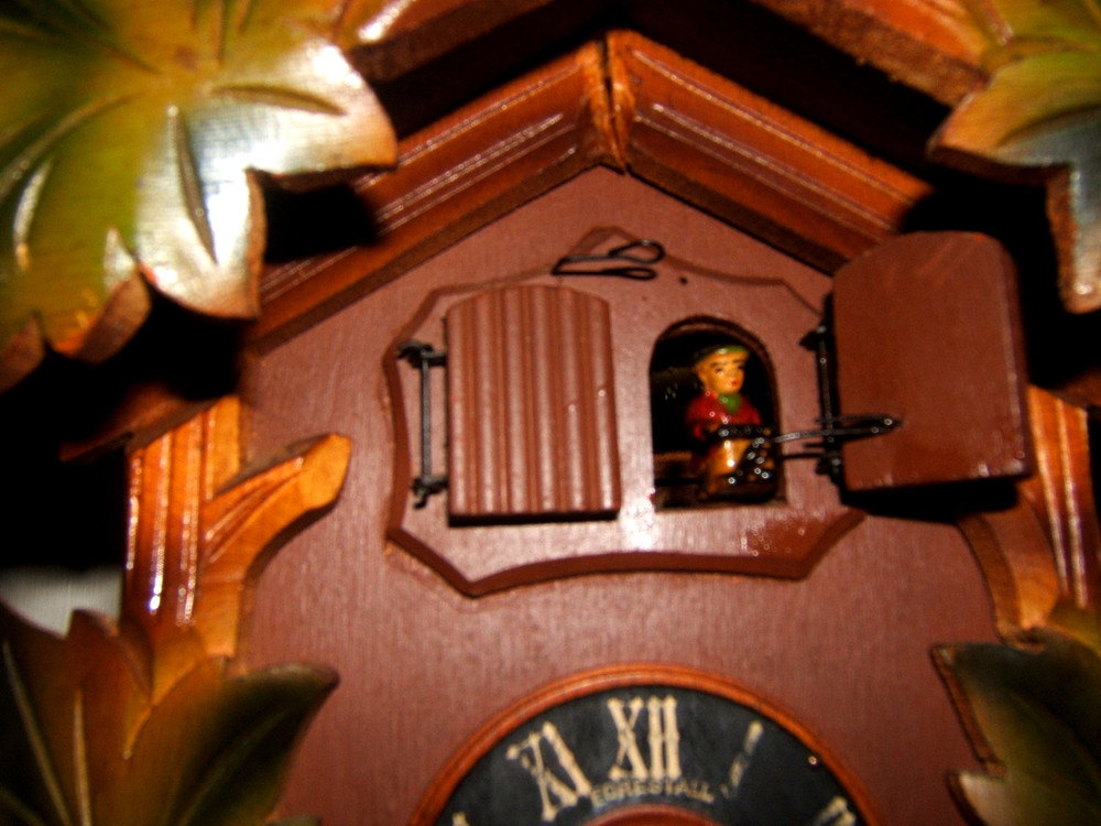 Falstaff musical antique black forest cuckoo clock