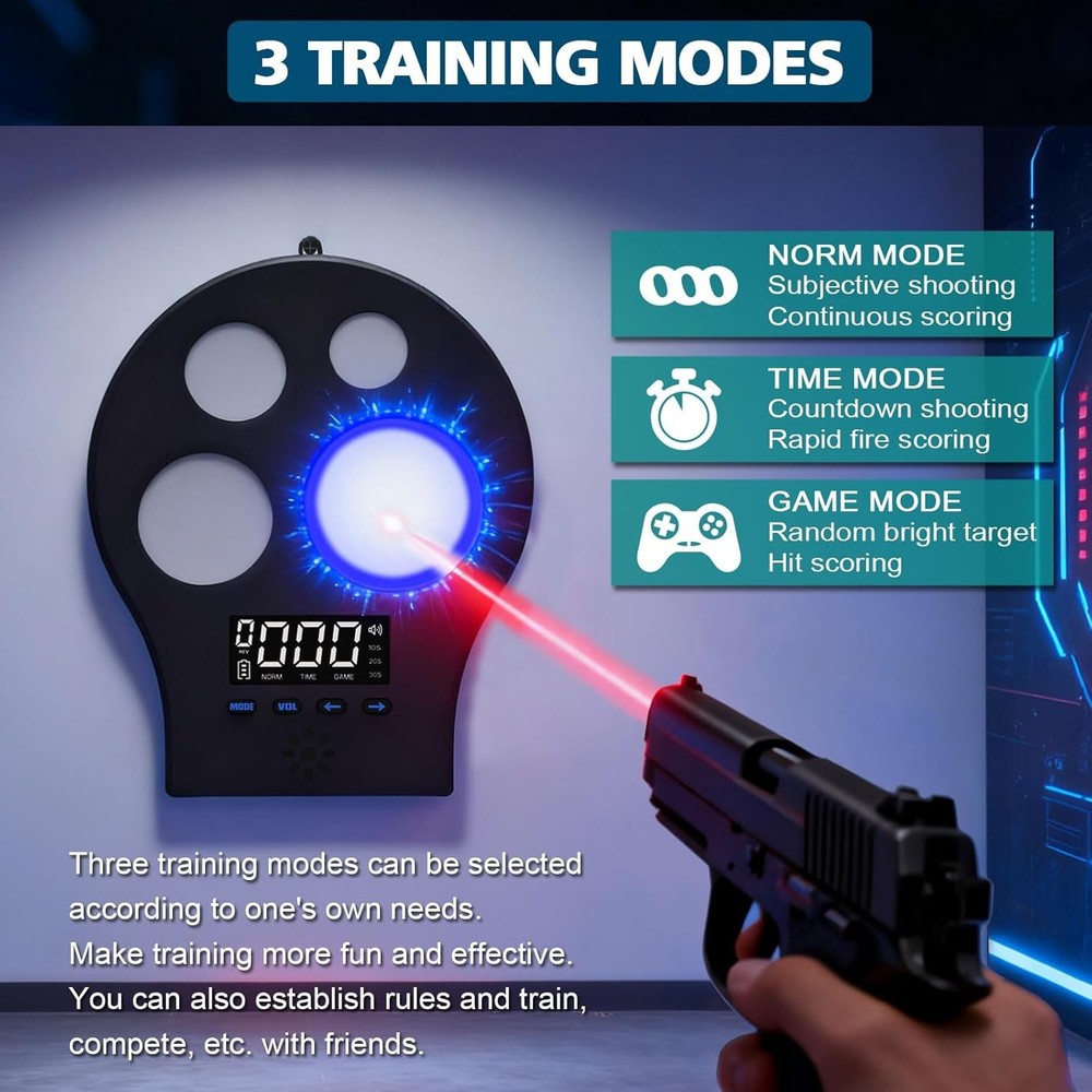 Laser Training Target M-Target - Four-Zone Dry-Fire Training System for Indoor S
