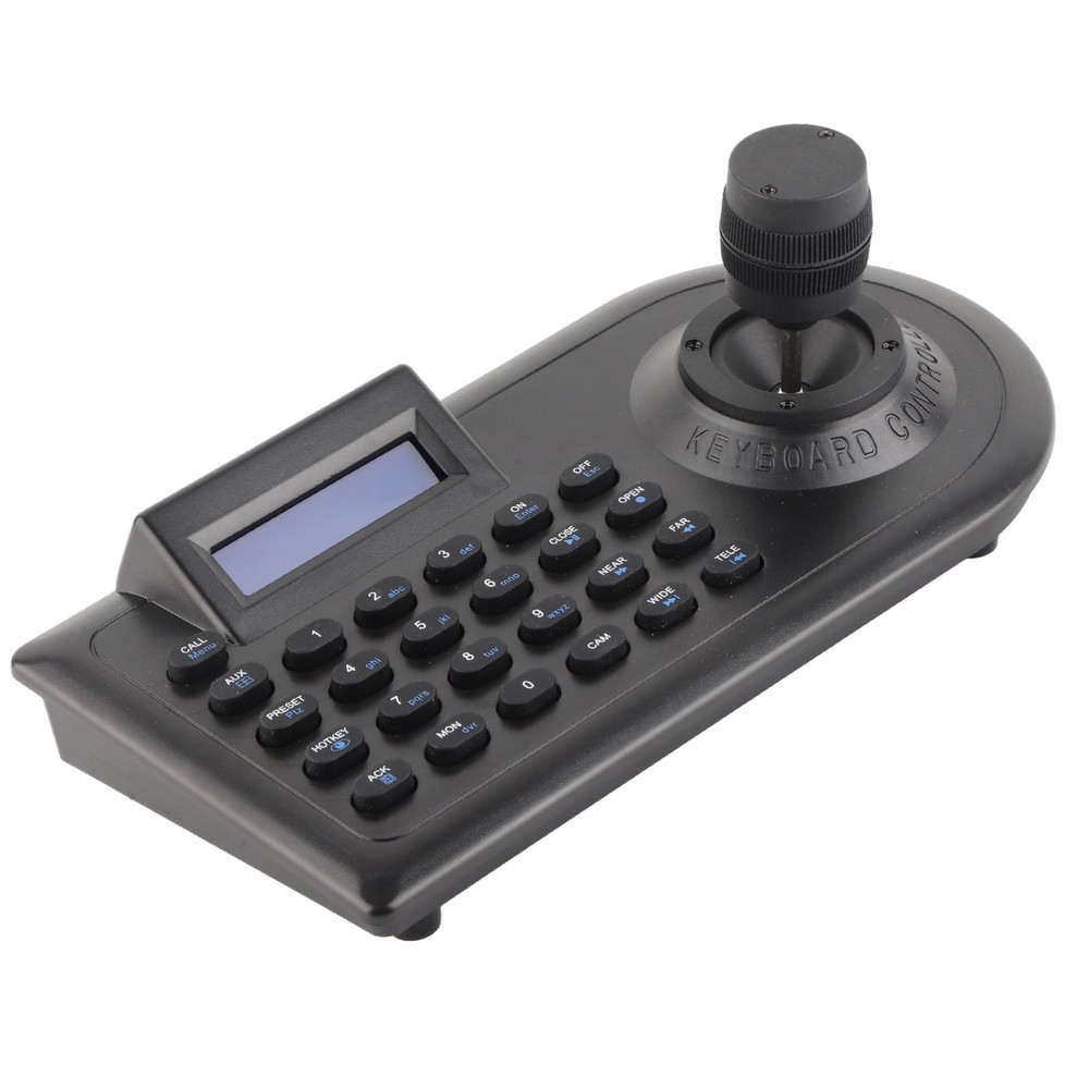 US Plug 3D PTZ Camera Controller Strong Compatibility LCD Display With