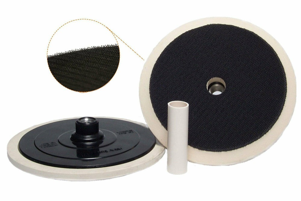 Backing Plate Hook & Loop for Rotary Polisher Buffer – (1) Backer, FAST Shipping