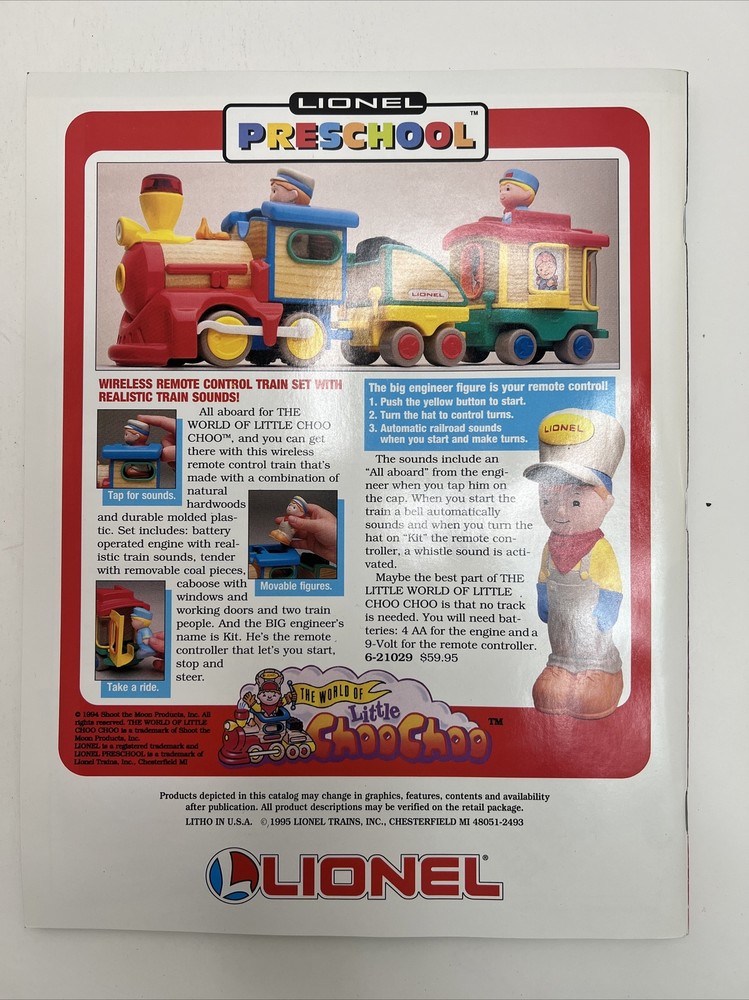 1995 Lionel Electric Trains & Accessories Catalog