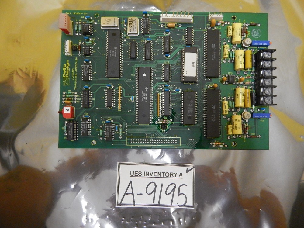 Delta Design 1658643-501 2 Channel Temperature Controller Board PCB Used Working