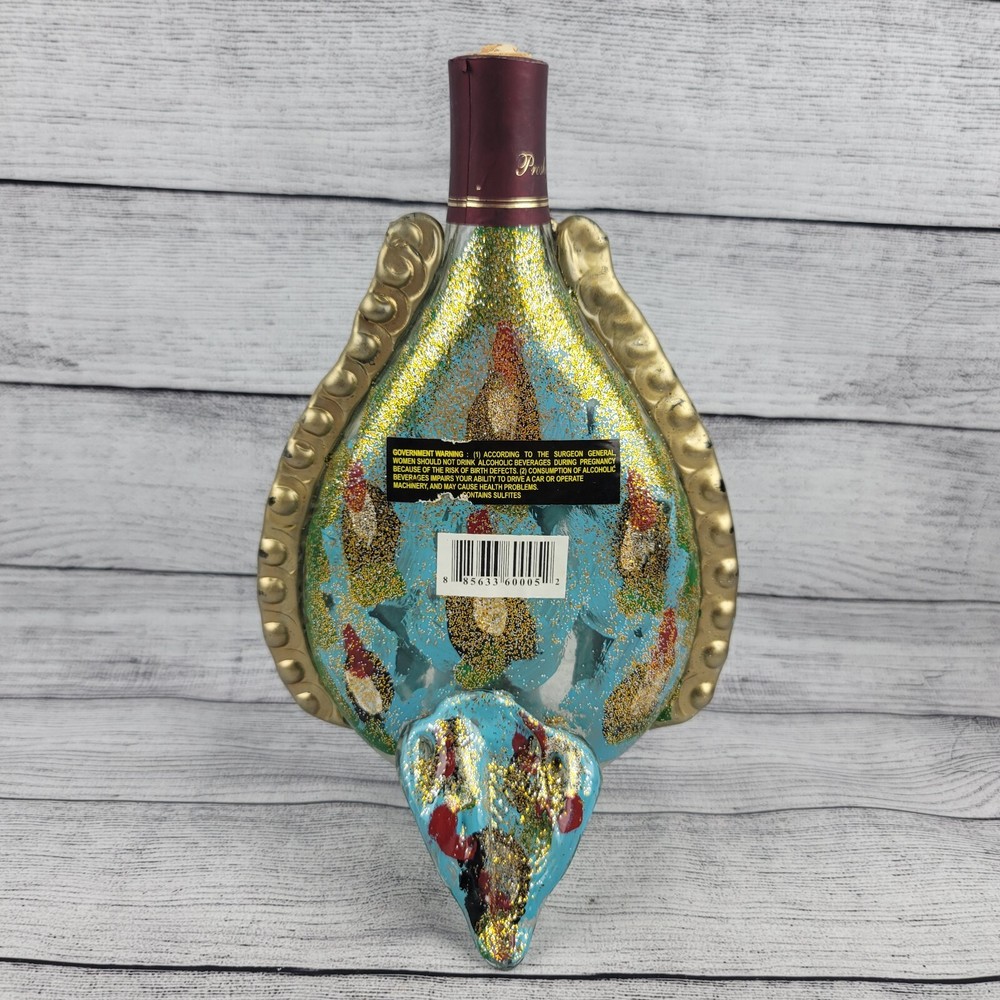 Proshyan Brandy Bottle Painted Colorful Art EMPTY Decanter