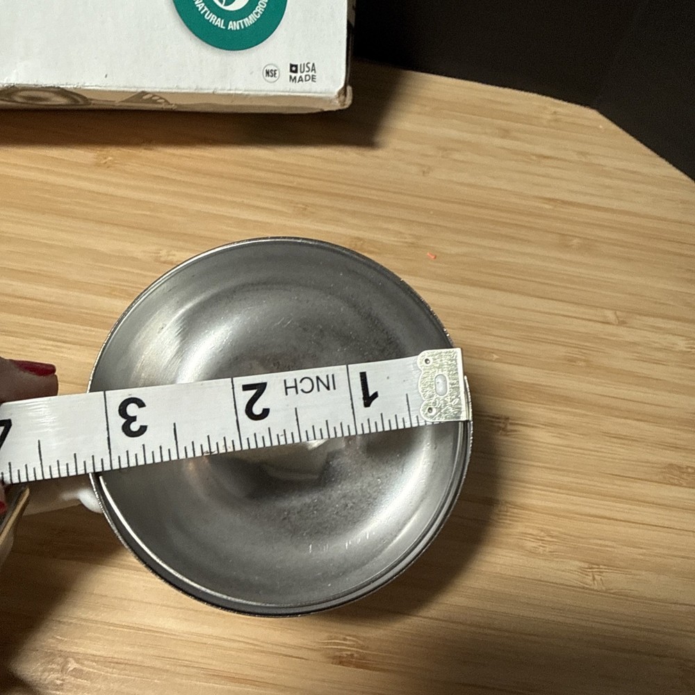 Portion Control Disher White Spring Loaded 5 1/3 oz Portion Control Plate