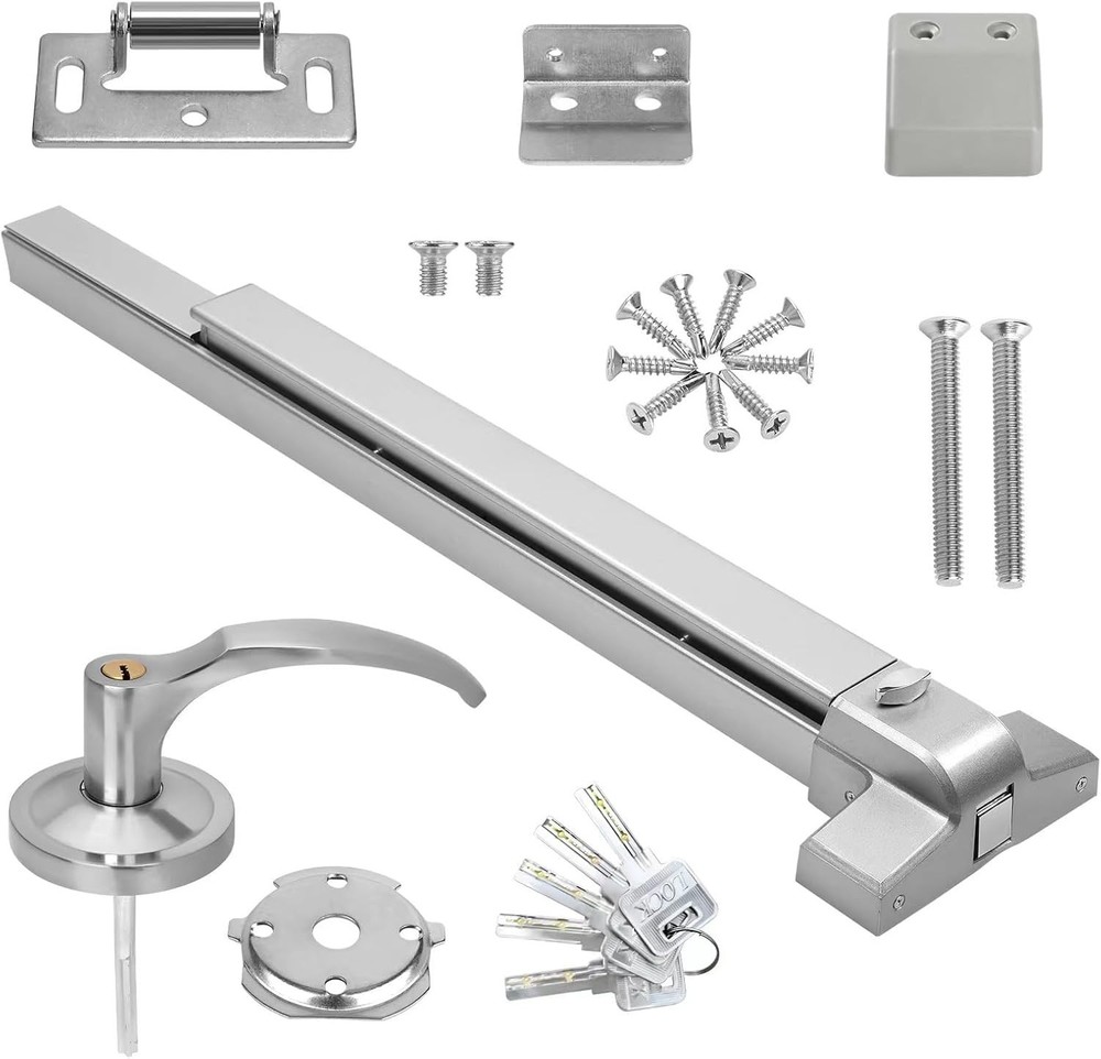 Heavy Duty Door Push Bar Panic Exit Device - Stainless Steel