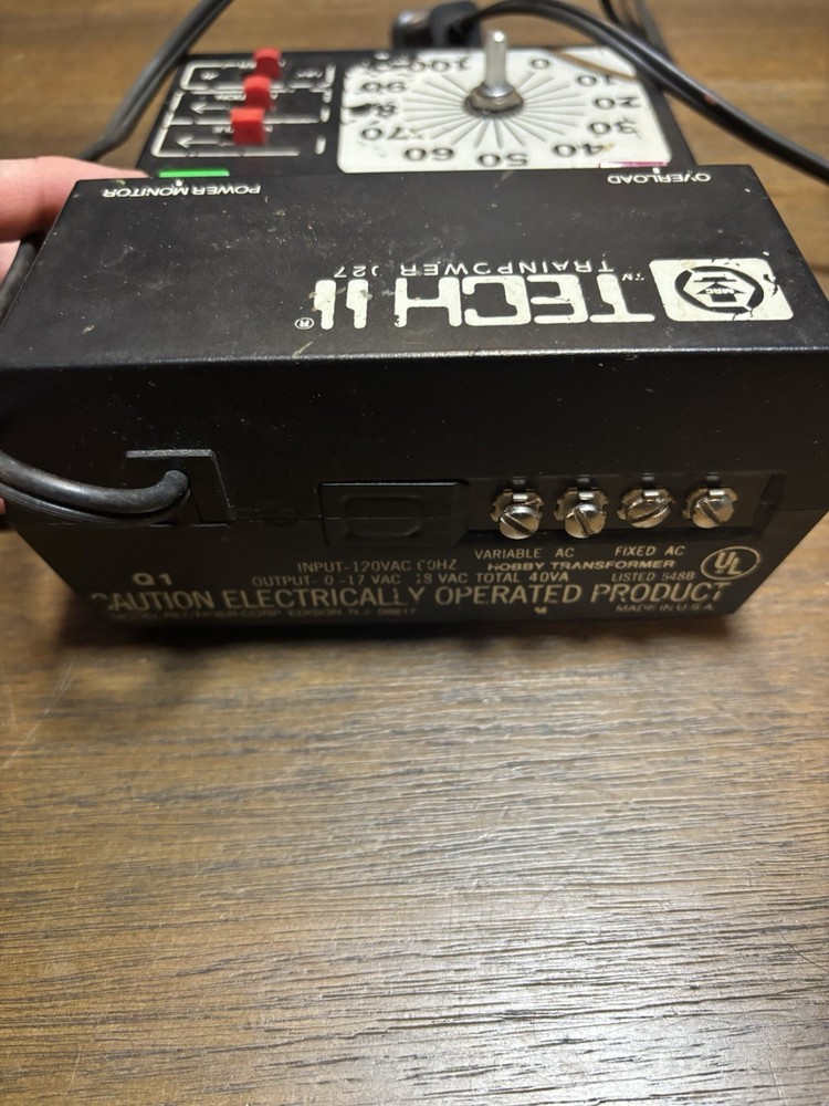 TECH II Trainpower 027 AC Train Direction & Whistle Controller Untested