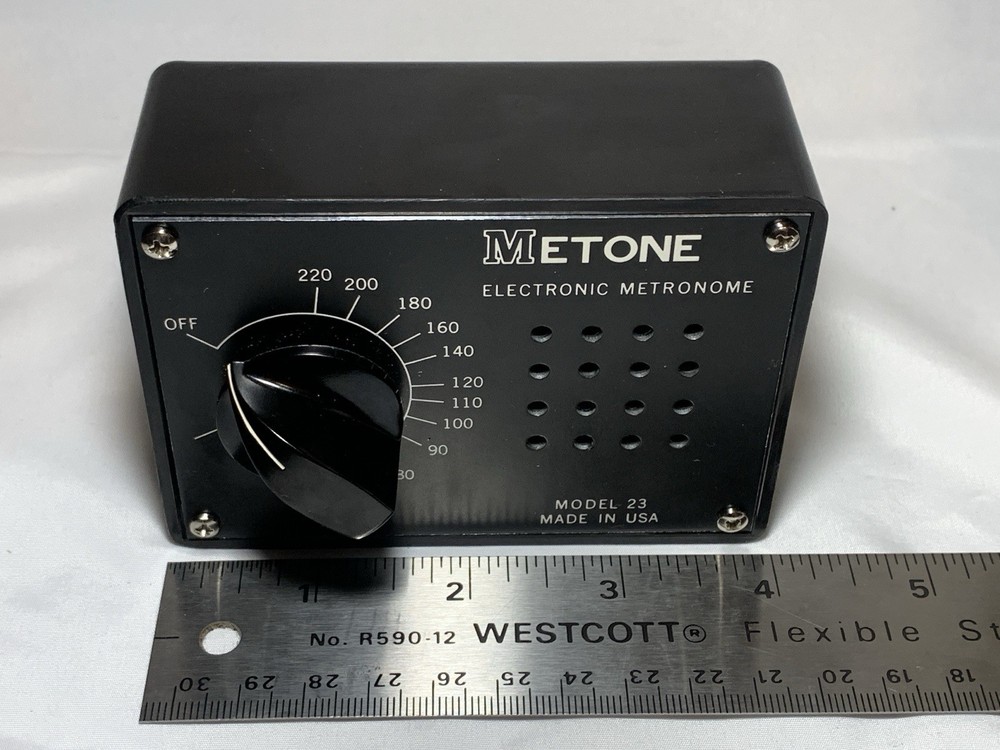 Vintage Metone Electronic Metronome Model 23 Tested Working Bakelite