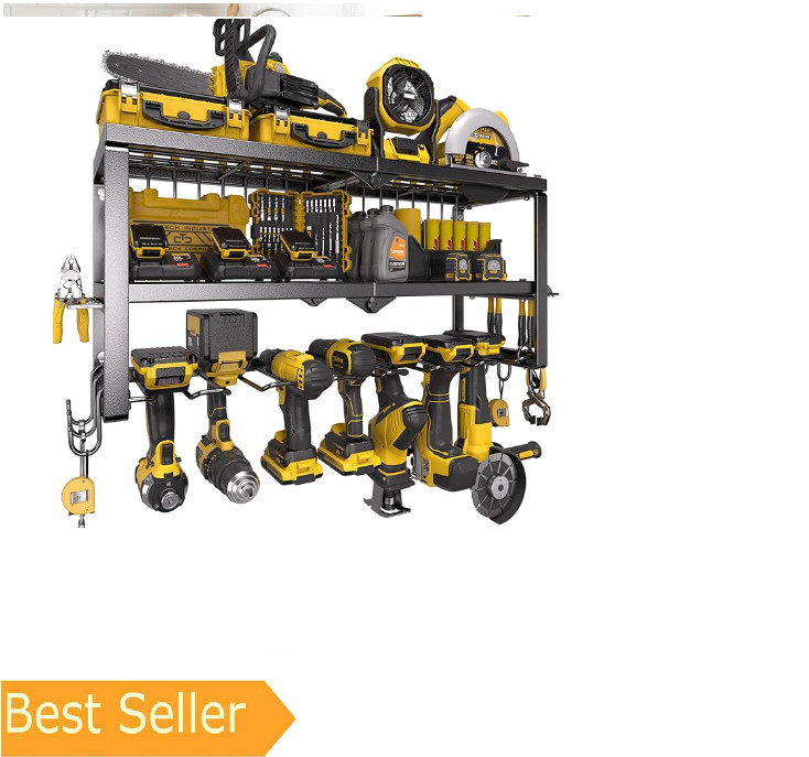 Spampur Power Tool Organizer for Tool Storage, Drill Holder Wall Mount