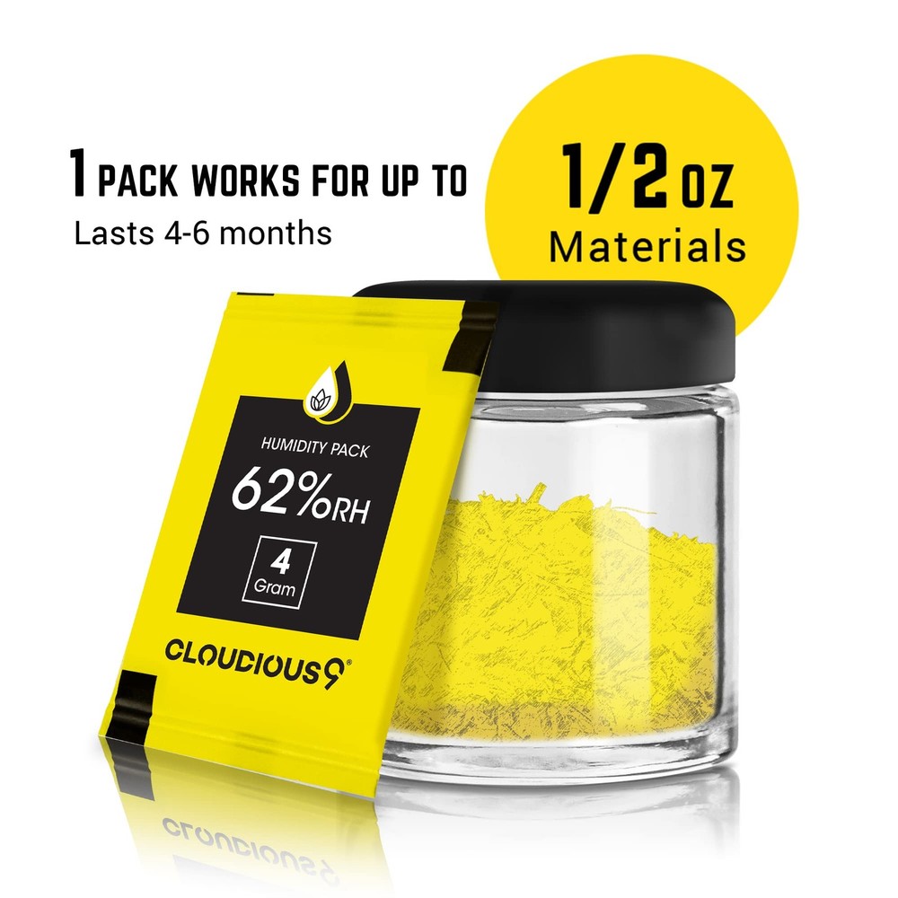 Cloudious9-62% 2-Way Humidity Pack Regulator 4 Gram 4 - 12 Count, Yellow