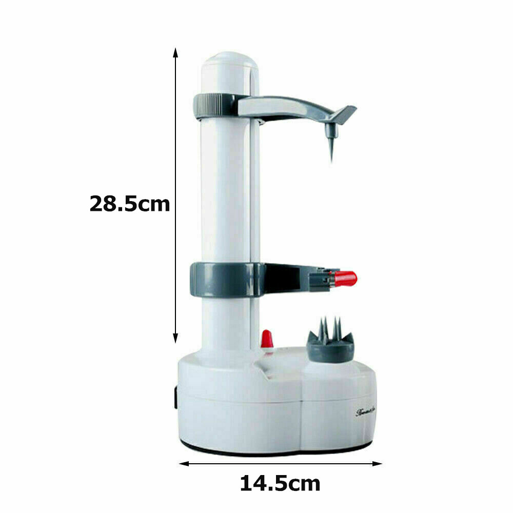 Automatic Electric Potato Peeler Apple Pear Fruit Quick Peeling Tool w/ Adapter