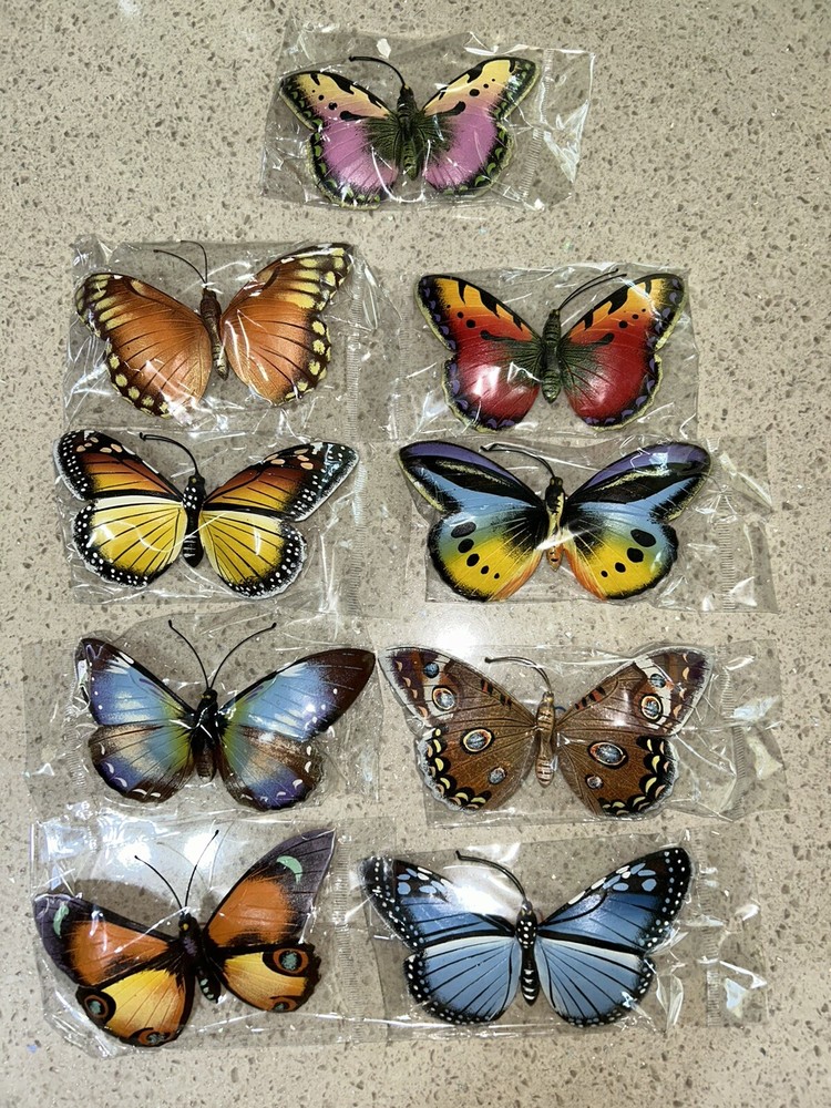 Set of 3 Hand Made Decor Butterfly.