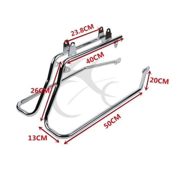Hard Saddlebags Saddle Bags & Conversion Bracket For Harley Softail Heritage