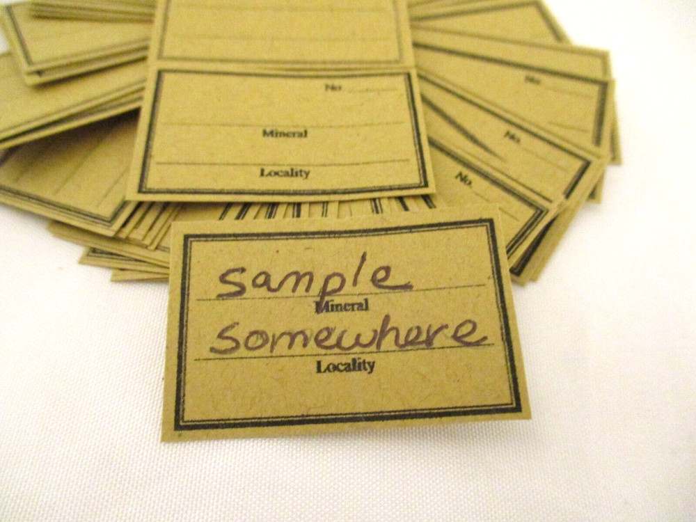 50-Mineral Identification Labels E6310
