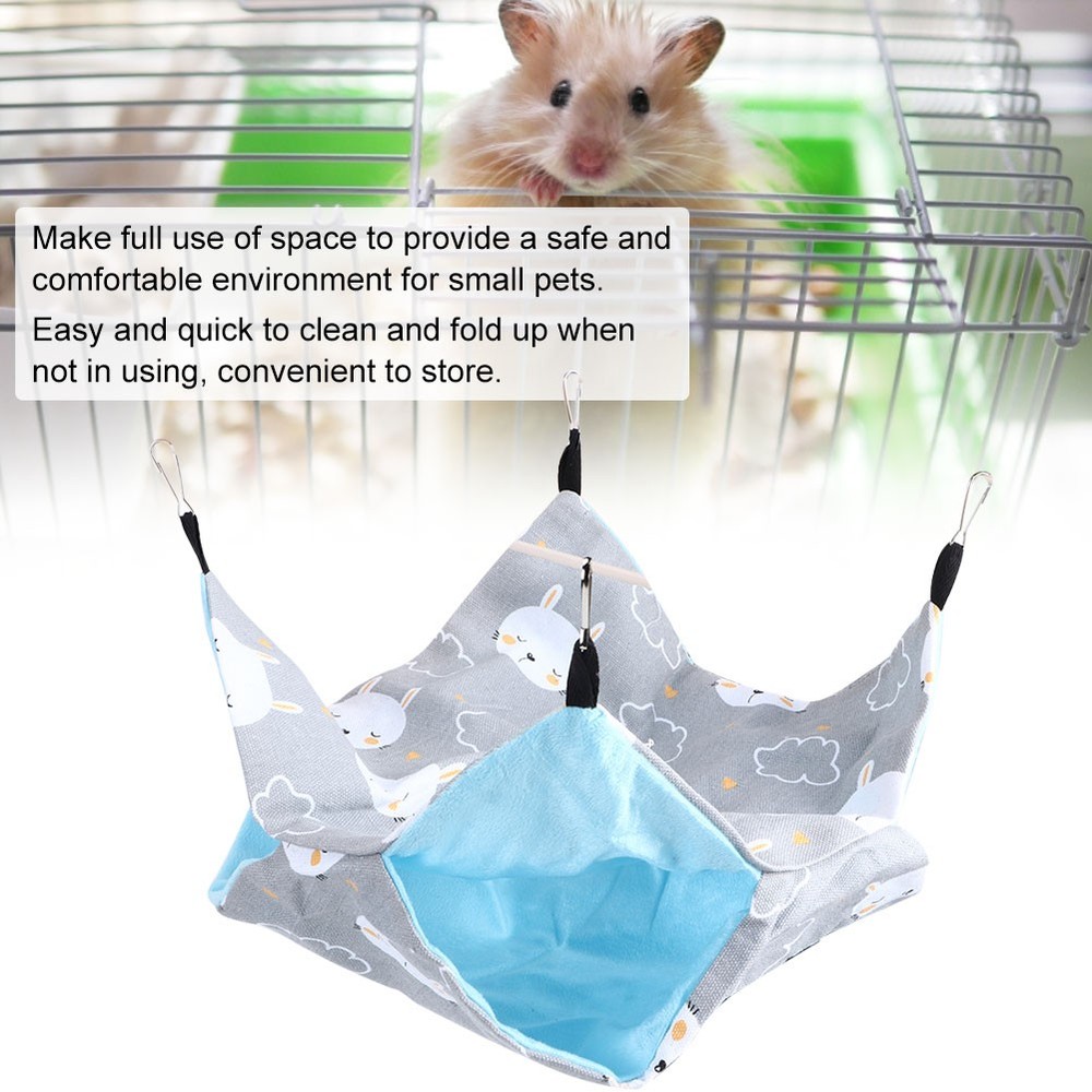 Double Layer Canvas Pet Hammocks Hanging Bed Sleeping Bag For Small Pet